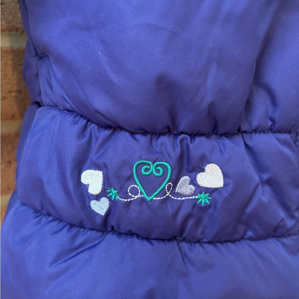 London Fog Little Girl's Puffer Coat Purple 3T | Like New - Picture 3 of 6